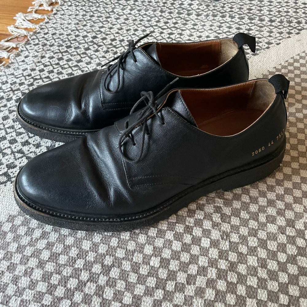 Common Projects Cadet Saffiano Leather Derby Shoes